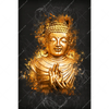 Xxl Wandbild Buddha Golden Splash Hochformat Motivvorschau