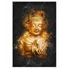 Xxl Wandbild Buddha Golden Splash Hochformat Produktvorschau Frontal