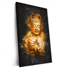 Xxl Wandbild Buddha Golden Splash Hochformat Produktvorschau Seitlich
