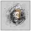 Xxl Wandbild Buddha Grunge Stil Quadrat Produktvorschau Frontal
