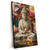 Xxl Wandbild Buddha In Farbenfrohen Blumen Hochformat Produktvorschau Seitlich
