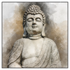 Xxl Wandbild Buddha In Frieden Quadrat Produktvorschau Frontal