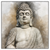 Xxl Wandbild Buddha In Frieden Quadrat Produktvorschau Frontal