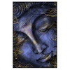 Xxl Wandbild Buddha In Gold Blau Hochformat Produktvorschau Frontal