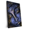 Xxl Wandbild Buddha In Gold Blau Hochformat Produktvorschau Seitlich