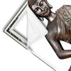 Xxl Wandbild Buddha In Lotus Pose No 2 Quadrat Materialvorschau