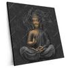 Xxl Wandbild Buddha In Lotus Pose Quadrat Produktvorschau Seitlich
