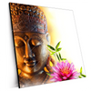 Xxl Wandbild Buddha Kopf Seerose Quadrat Produktvorschau Seitlich