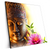 Xxl Wandbild Buddha Kopf Seerose Quadrat Produktvorschau Seitlich