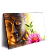 Xxl Wandbild Buddha Kopf Seerose Querformat Produktvorschau Seitlich