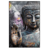 Xxl Wandbild Buddha Kosmische Gelassenheit Hochformat Produktvorschau Frontal