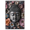 Xxl Wandbild Buddha Kunst Mit Pastellblueten Hochformat Produktvorschau Frontal