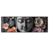 Xxl Wandbild Buddha Kunst Mit Pastellblueten Panorama Produktvorschau Frontal