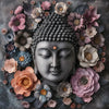 Xxl Wandbild Buddha Kunst Mit Pastellblueten Quadrat Motivvorschau