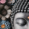 Xxl Wandbild Buddha Kunst Mit Pastellblueten Querformat Zoom