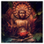 Xxl Wandbild Buddha Lotusbluete Quadrat Produktvorschau Frontal