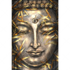 Xxl Wandbild Buddha Silber Gold Hochformat Motivvorschau