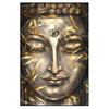 Xxl Wandbild Buddha Silber Gold Hochformat Produktvorschau Frontal