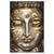Xxl Wandbild Buddha Silber Gold Hochformat Produktvorschau Frontal