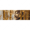 Xxl Wandbild Buddha Statue Im Goldenen Bambus Panorama Motivvorschau