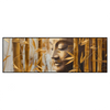 Xxl Wandbild Buddha Statue Im Goldenen Bambus Panorama Produktvorschau Frontal