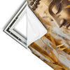 Xxl Wandbild Buddha Statue Im Goldenen Bambus Quadrat Materialvorschau