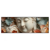 Xxl Wandbild Buddha Statue Mit Blueten Panorama Produktvorschau Frontal