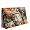 Xxl Wandbild Buddha Statue Mit Blueten Querformat Produktvorschau Seitlich