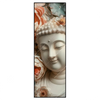 Xxl Wandbild Buddha Statue Mit Blueten Schmal Produktvorschau Frontal