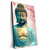 Xxl Wandbild Buddha Statue Mit Kirschblueten Hochformat Produktvorschau Seitlich