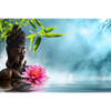 Xxl Wandbild Buddha Statue Mit Seerose Querformat Motivvorschau