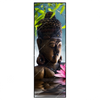 Xxl Wandbild Buddha Statue Mit Seerose Schmal Produktvorschau Frontal