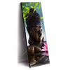 Xxl Wandbild Buddha Statue Mit Seerose Schmal Produktvorschau Seitlich