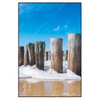 Xxl Wandbild Buhnen In Wellen Am Strand Hochformat Produktvorschau Frontal