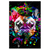 Xxl Wandbild Bunte Bulldogge Schwarz Hochformat Produktvorschau Frontal