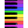 Xxl Wandbild Bunte Klaviertasten Hochformat Motivvorschau