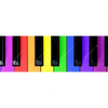 Xxl Wandbild Bunte Klaviertasten Panorama Motivvorschau