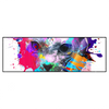 Xxl Wandbild Bunte Sphynx Weiss Panorama Produktvorschau Frontal