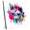 Xxl Wandbild Bunte Sphynx Weiss Quadrat Produktvorschau Seitlich