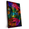 Xxl Wandbild Bunter Buddha Hochformat Produktvorschau Seitlich