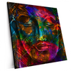 Xxl Wandbild Bunter Buddha Quadrat Produktvorschau Seitlich