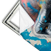 Xxl Wandbild Bunter Gorilla Mit Farbspritzern Hochformat Materialvorschau