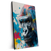 Xxl Wandbild Bunter Gorilla Mit Farbspritzern Hochformat Produktvorschau Seitlich