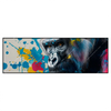 Xxl Wandbild Bunter Gorilla Mit Farbspritzern Panorama Produktvorschau Frontal
