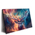 Xxl Wandbild Bunter Hirsch In Flammen Querformat Produktvorschau Seitlich