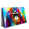 Xxl Wandbild Bunter Orang Utan Querformat Produktvorschau Seitlich