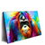 Xxl Wandbild Bunter Orang Utan Querformat Produktvorschau Seitlich
