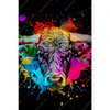Xxl Wandbild Bunter Stier Schwarz Hochformat Motivvorschau
