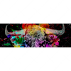 Xxl Wandbild Bunter Stier Schwarz Panorama Motivvorschau