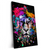 Xxl Wandbild Bunter Tiger Schwarz Hochformat Produktvorschau Seitlich